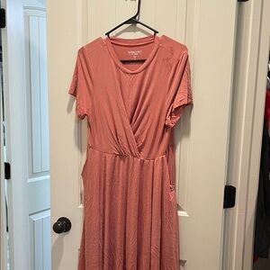 Torrid Soft Pink Midi Dress